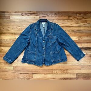 Sag Harbor Blue Jean Jacket Size 20W